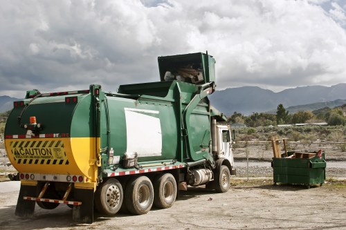 Pile of separated recyclable materials ready for processing